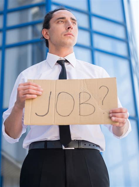 Unemployed Man Stock Image Image Of Message Businessman 55346735