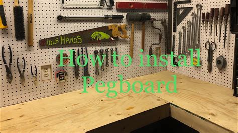 How To Install Pegboard Ultimate Workbench Upgrade Youtube