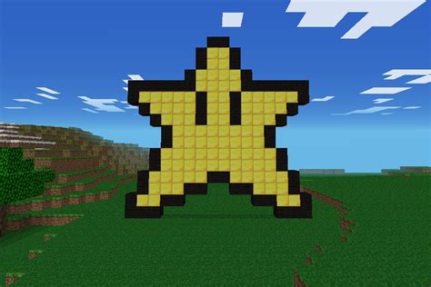 Star Pixel Art From Minecraft Pe Diy