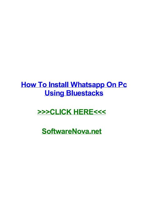 How To Install Whatsapp On Pc Using Bluestacks By Satishkgcet Issuu