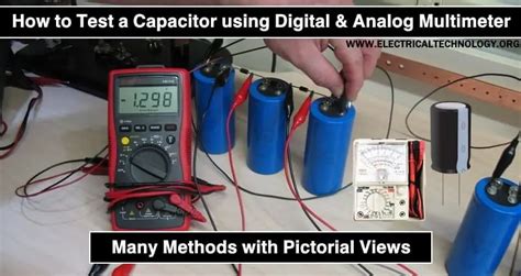 How To Test A Capacitor Using Digital And Analog Multimeter How To Test Diodes With A Digital