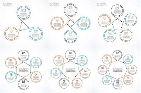 Premium Vector Thin Line Flat Element For Infographic