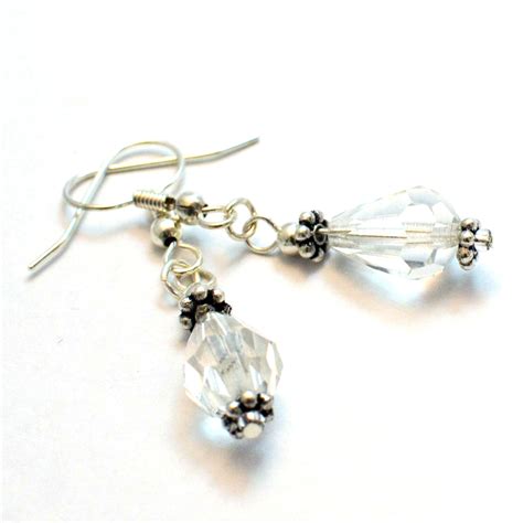 Vintage Crystal Drop Earrings Elegant Vintage Chic Jewellery