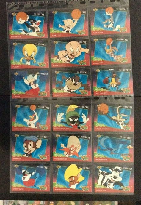 classic looney tunes space jam cards complete set of 60 bonus cards