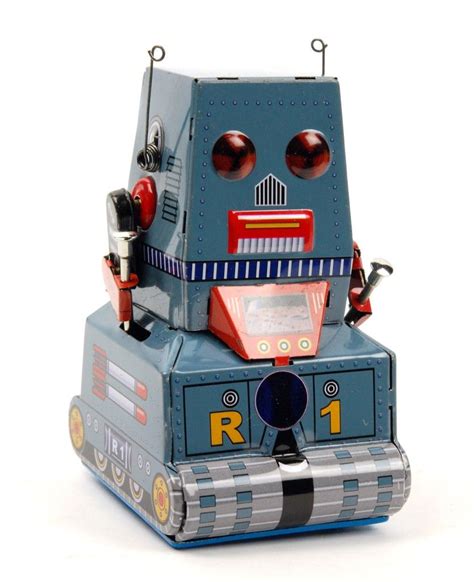 Vintage Inspired Wind Up Tin Toy Robot R Robot Retro Robot Robots