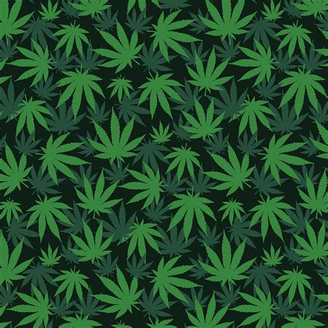 420 Pot Kush Mary Jane Weed Pattern T Digital Art By Philip Anders