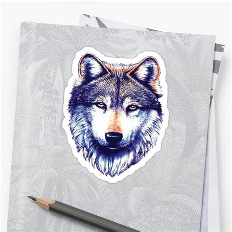 Wolf Sticker By Adjsr Redbubble