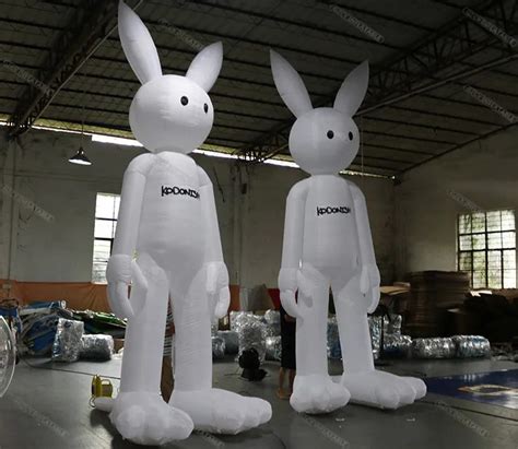 Inflatable Advertising Cartoon Girl Characters Giant Custom Rabbit
