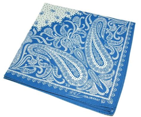 Polo Ralph Lauren Rrl Bandana Handkerchief Blue Paisley 806733678208