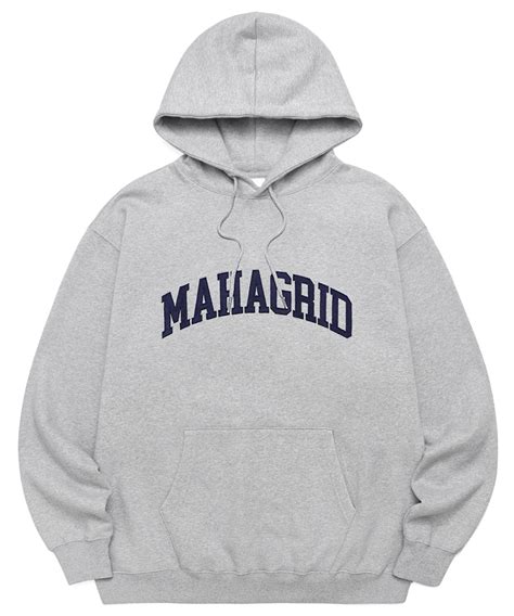 Varsity Logo Hoodie Grey Mahagrid