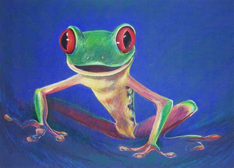 Happy Frog Colored Pencil Happy Frog Colored Pencils Frog