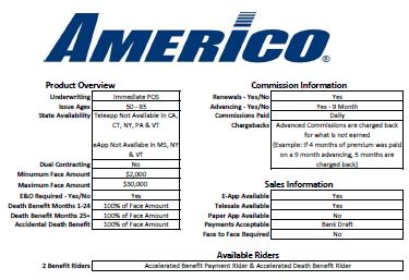 Life insurance products are fully underwritten by americo and include the following Americo | Your Insurance Group Agents