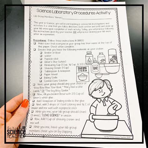 A Fun Activity For Teaching Lab Procedures ⋆ The Trendy Science Teacher