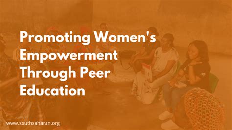 Promoting Womens Empowerment Through Peer Education Ssdo