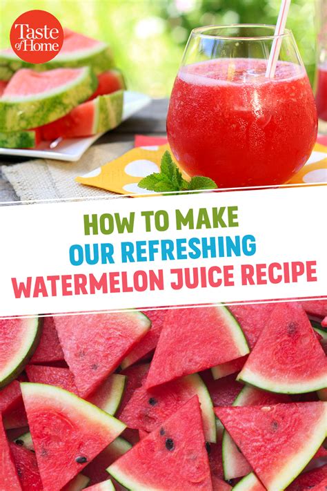 Refreshing Watermelon Juice Recipe Artofit