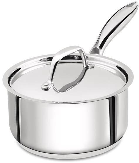 2 Quart Sauce Pan With Lid Stainless Steel Induction Compatible Utopia