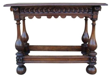 Spanish Colonial Walnut Entry Table Spanish Furniture