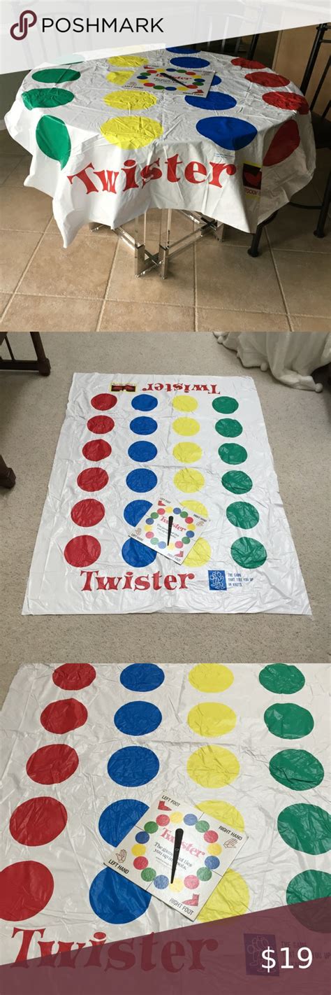 Twister Game Mattablecloth Too And Spinner Board In 2020 Twister Game
