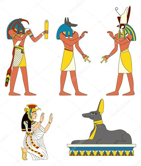 Ókori egyiptomi istenek képek — Stock Vektor © frenta #189371228