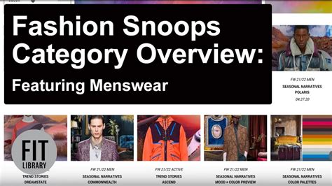 Fashion Snoops Category Overview Featuring Menswear Youtube