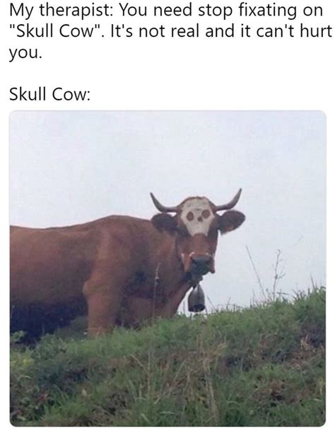 Skull Cow Skull Cow Isn T Real It Can T Hurt You Know Your Meme