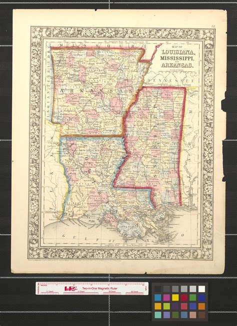 Map Of Louisiana Mississippi And Arkansas The Portal To Texas History