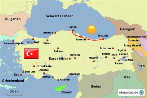 StepMap - Türkei 6 - Landkarte für Deutschland