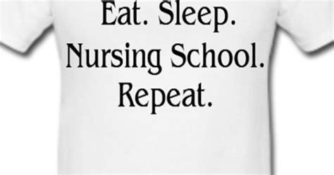 Eat Sleep Nursing School Repeat Nurse Student Rn Lpn Funny