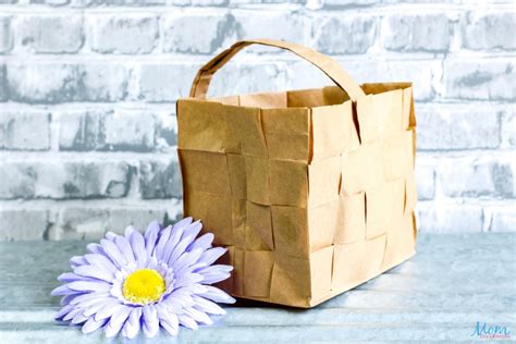 Paper Bag Picnic Basket Weaving Craft Mom Does Reviews