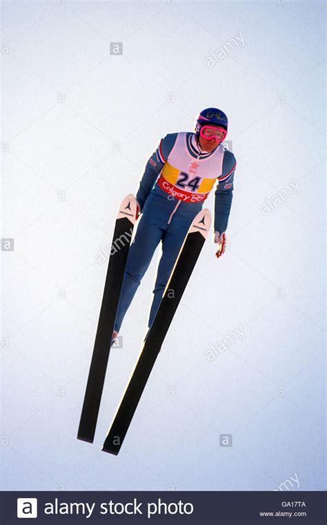 Ski Jumping Calgary Winter Olympics Stock Photo 109436890 Alamy