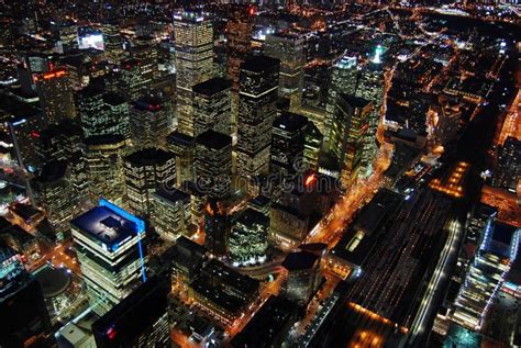 Rascacielos De Toronto En La Noche Imagen De Archivo Imagen De