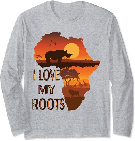 I Love My Roots Long Sleeve T Shirt Clothing Shoes And Jewelry