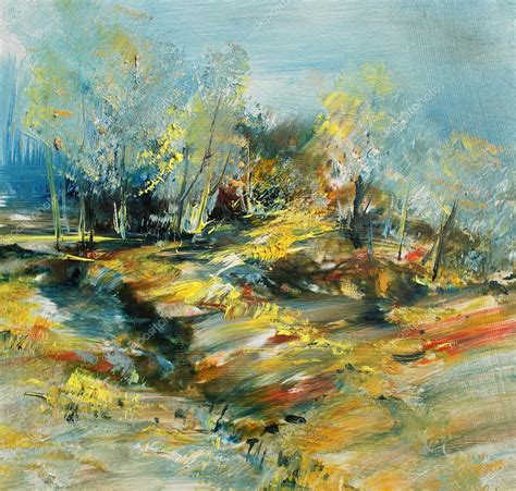 Abstract Landscape Oil Painting — Stock Photo © Kvocek 43943085