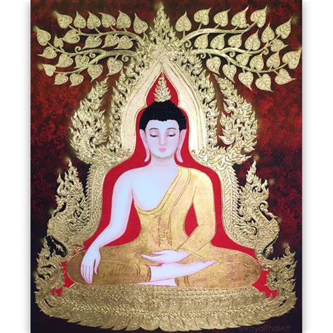 Famous Buddha Acrylic Painting For Sale L Royal Thai Art