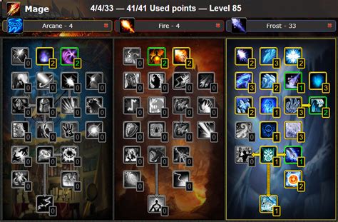 Guide PVP Frost Mage Talent Build Glyphs Cataclysm 4 3 4 WoW