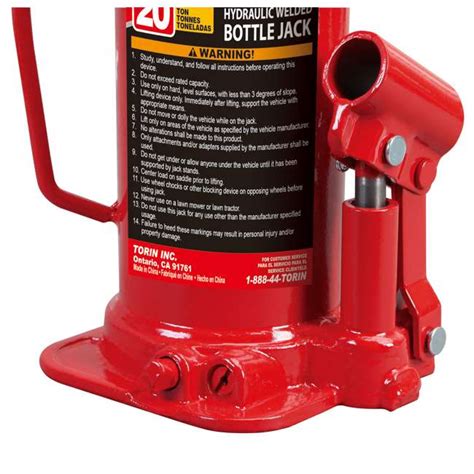 Torin Big Red Ton Capacity Hydraulic Welded Bottle Jack TOR T B
