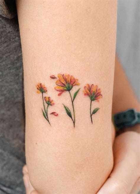 Small Flowers Tattoo Inkstylemag