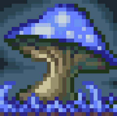 As with creating a jungle biome, you'll need: Glowing Mushroom Terraria by Colsjin on DeviantArt