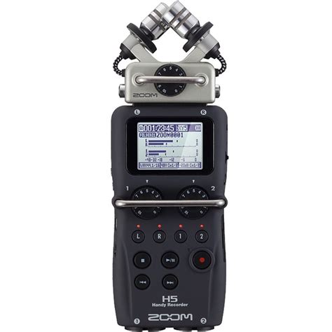 Zoom H5 Portable Handheld Field Recorder With Accessory Pack And Mic Cables
