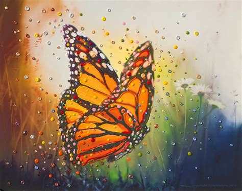 Butterfly In The Moment Energy Painting Giclee Print