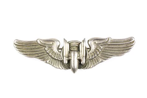 Usaaf Aerial Gunner Silver Wings Marked Ns Meyer Inc New York Fjm44