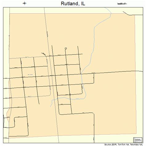 Rutland Illinois Street Map 1766443