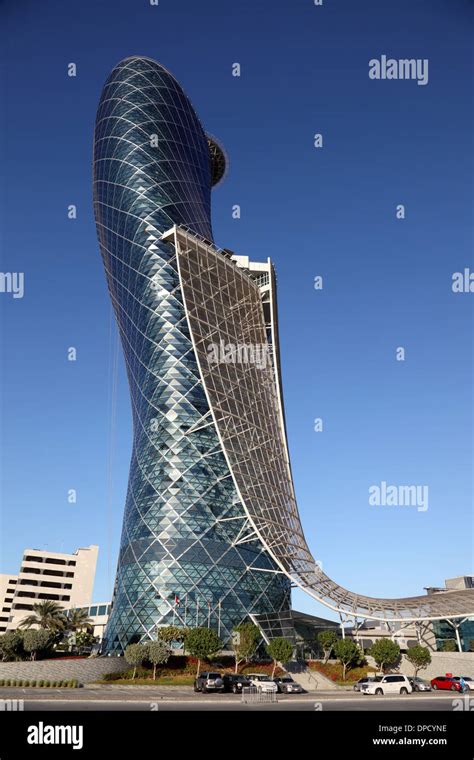 The Capital Gate Building In Abu Dhabi United Arab Emirates Stock