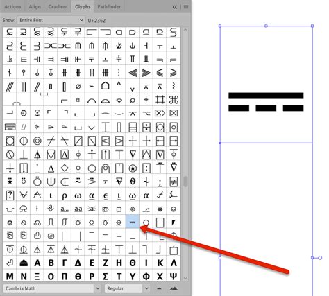 Fonts How To Insert Direct Current Symbol In Adobe Illustrator