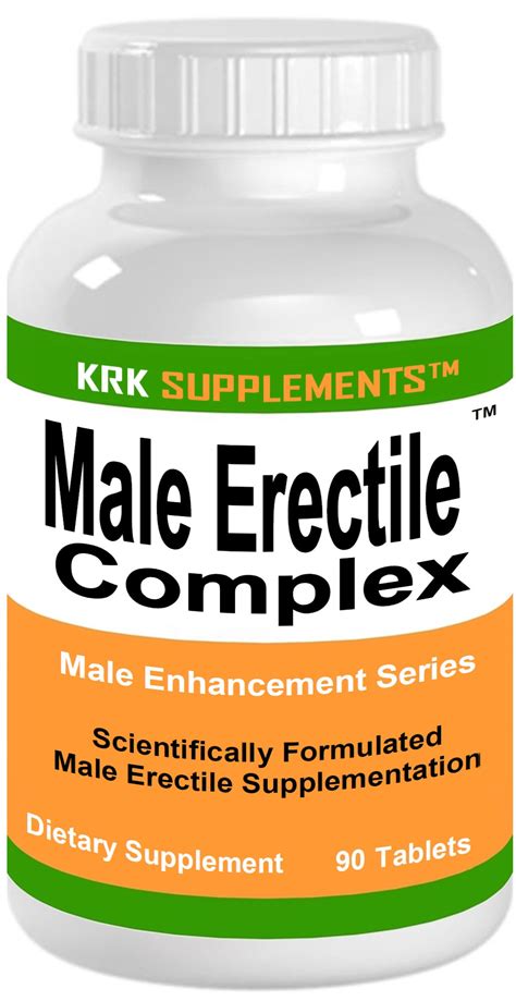 1 Bottle Male Erectile Complex Enhancement Dysfunction 90 Tabs Krk