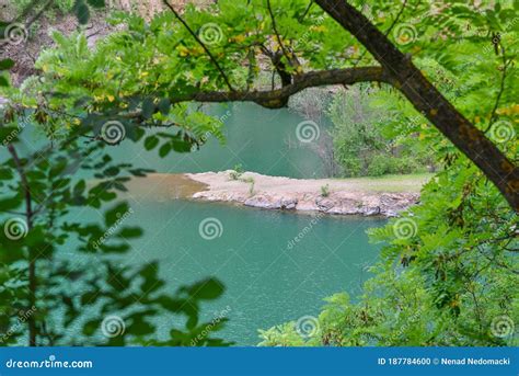 Beautiful Lake Ledinci Serbian Ledinacko Jezero Near Fruska Gora In