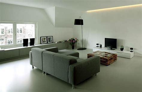 Open Living Room With Recessed Ceiling Light Interior