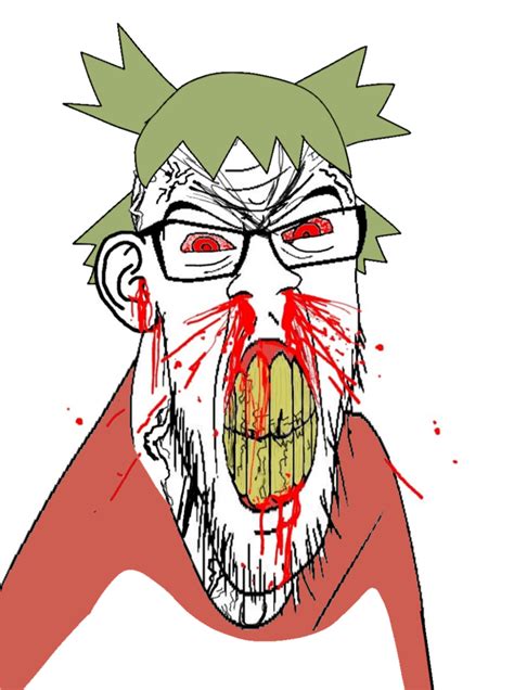 Soybooru Post 9415 4chan Anime Blood Bloodshoteyes Clenchedteeth