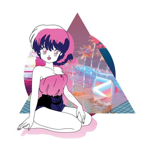 Png Anime Aesthetic Vaporwave Clipart Animated Vaporwave Anime Images