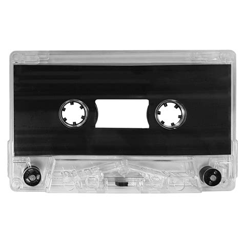 Clear With Grey Liner Audio Cassette Tapes Retro Style Media